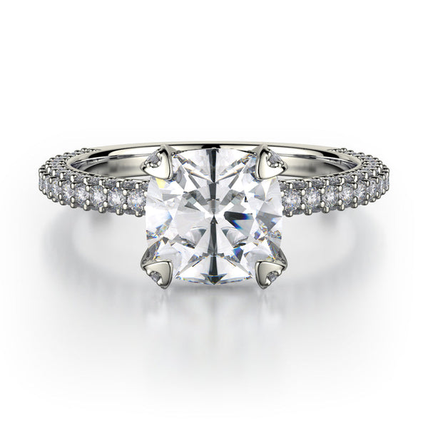 Michael M CROWN Diamond Engagement Ring R711-2