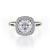 Michael M Bold Round Center Diamond Engagement Ring R721-1.5