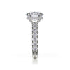 Michael M Crown Oval Center Diamond Engagement Ring R731-3