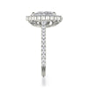 Michael M DEFINED Platinum Pear Shape Diamond Engagement Ring R739-2PR
