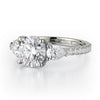 Michael M TRINITY 18K White Gold Three-Stone Engagement Ring R765-2.5