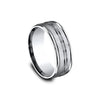 Benchmark Comfort-Fit Satin-Finished Cobalt 8mm Men's Wedding Band RECF58180CC