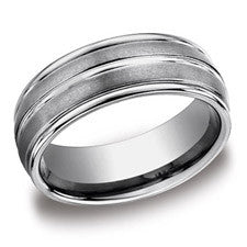 Benchmark Tungsten 8mm Men's Wedding Band RECF58180TG