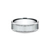 Benchmark Comfort-fit Classic 14K White Gold 7MM Men's Wedding Band RECF7702S