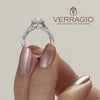 Verragio 14K White Gold Oval Center Diamond Engagement Ring Renaissance-918OV