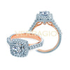 Verragio Two Tone Halo Diamond Engagement Ring Renaissance-926CU7-TT