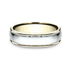 14K Yellow & White Gold Comfort-fit 6mm Men's Wedding Band CF1560814KWY