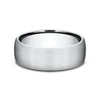 14K White Gold 7.5mm Satin-Finish Comfort-Fit Men's Wedding Band CF71756114KW10