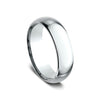 Benchmark 14K White Gold Regular Dome Comfort-Fit 7MM Men's Wedding Band LCF17014KW