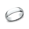 Benchmark 14K White Gold Regular Dome Comfort-Fit 7MM Men's Wedding Band LCF17014KW