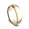 Benchmark 14K Yellow Gold Regular Dome Comfort-Fit 7MM Men's Wedding Band LCF17014KY