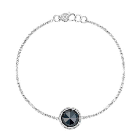 Tacori Floating Bezel Black Onyx Silver Bracelet SB16619