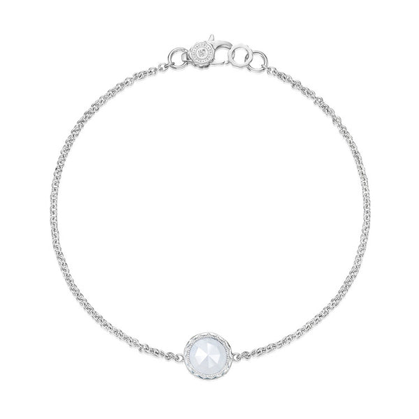 Tacori Petite Floating Bezel Chalcedony Silver Bracelet SB16703