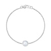 Tacori Petite Floating Bezel Chalcedony Silver Bracelet SB16703