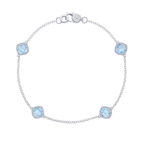 Tacori 4-Station Sky Blue Topaz Bracelet SB22802