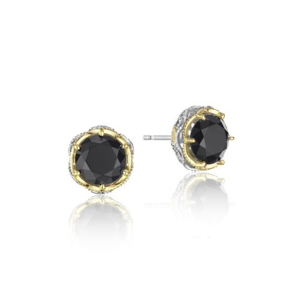Tacori Crescent Crown Black Onyx Stud Earrings SE105Y19