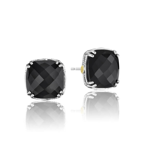Tacori Bold Cushion Cut Gem Stud featuring Black Onyx SE12919