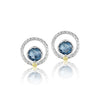 Tacori Island Rains Silver Bloom Gem Studs SE14033