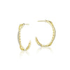 Tacori Petite Crescent Curve Diamond Hoop Earrings SE196