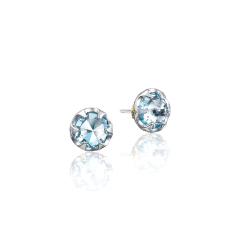 Tacori Petite Crescent Bezel Sky Blue Topaz Earrings SE20902