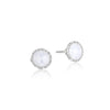 Tacori Petite Bezel Studs featuring Chalcedony SE24103