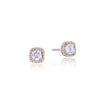 Tacori Petite Pavé Frame Earrings featuring Rose Amethyst SE244P13