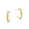 Tacori Crescent Bar 14K Yellow Gold Huggie Earrings SE257FY