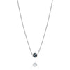 Tacori Petite Floating Bezel Black Onyx Silver Necklace SN15419