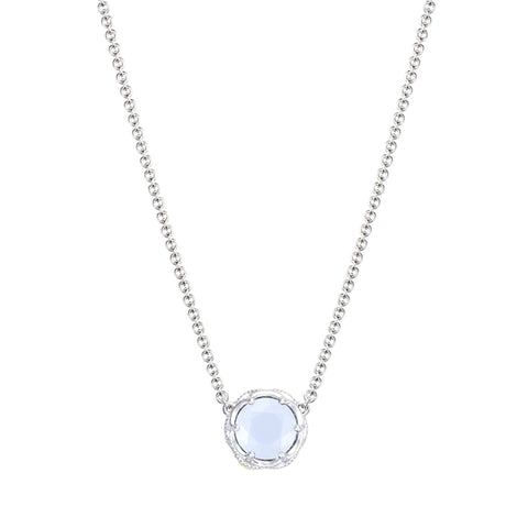 Tacori Crescent Station Necklace featuring Chalcedony SN20403