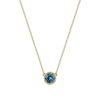 Tacori Petite Crescent Station Necklace featuring London Blue Topaz SN23733FY