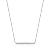 Tacori Crescent Bar 14K White Gold Diamond Necklace SN250FW