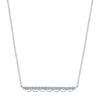 Tacori 14K White Gold Crescent Bar Diamond Necklace SN251FW