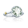 Tacori Crescent Bezel Prasiolite Silver Ring SR19612