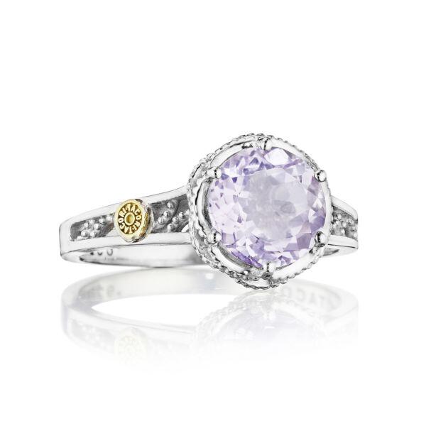 Tacori Petite Crescent Gem Rose Amethyst Ring SR22813