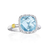 Tacori Cushion Gem Ring with Sky Blue Topaz SR23102