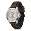 Swiss Army Alliance Silver Dial Brown Leather Strap Men's Watch 241907