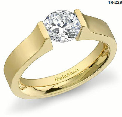 Gelin Abaci Yellow Gold Engagement Diamond Ring TR-229