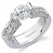 Gelin Abaci 14K White Gold Diamond Engagement Ring TR-209