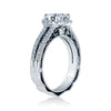 Verragio 18K White Gold Round Center Engagement Ring VENETIAN-5007R-4