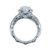 Verragio 18K White Gold Twisted Shank Petal-like Center Diamond Engagement Ring VENETIAN-5051R