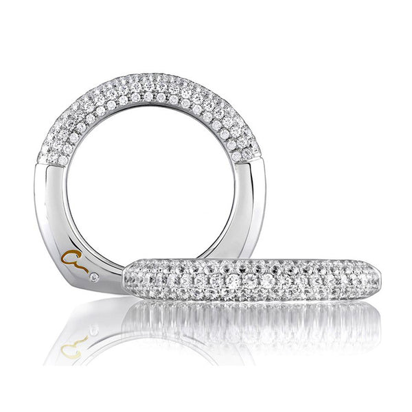 A.JAFFE Seasons of Love 18K White Gold Diamond Band WRS152