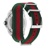 Gucci Dive 40mm Green Dial Polyester Web Strap Watch YA136339