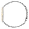 Gucci 25H 34mm Golden Brass Dial Steel Bracelet Women's Watch YA163403